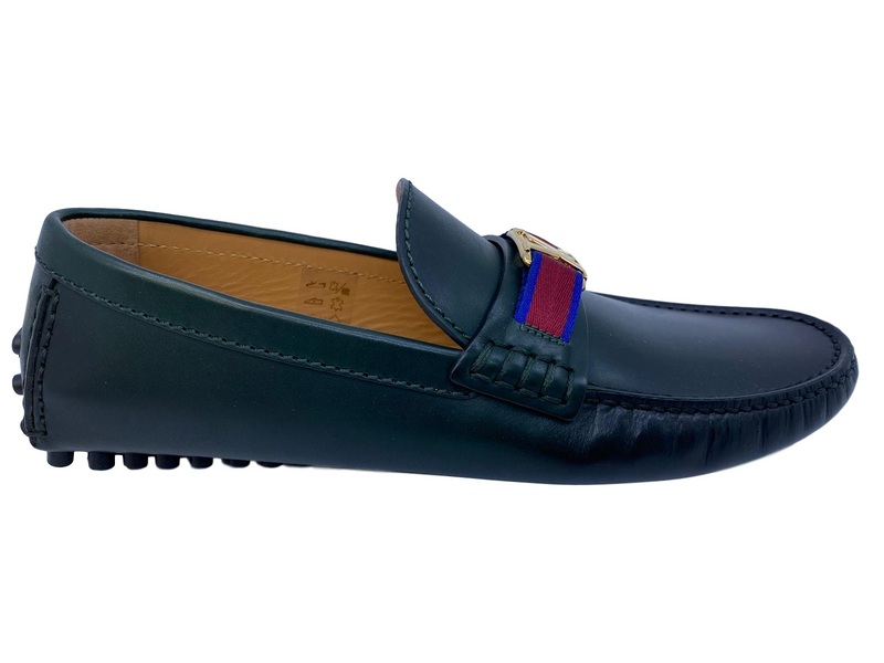 Louis Vuitton Men s Green Leather Hockenheim Loafer Luxuria Co