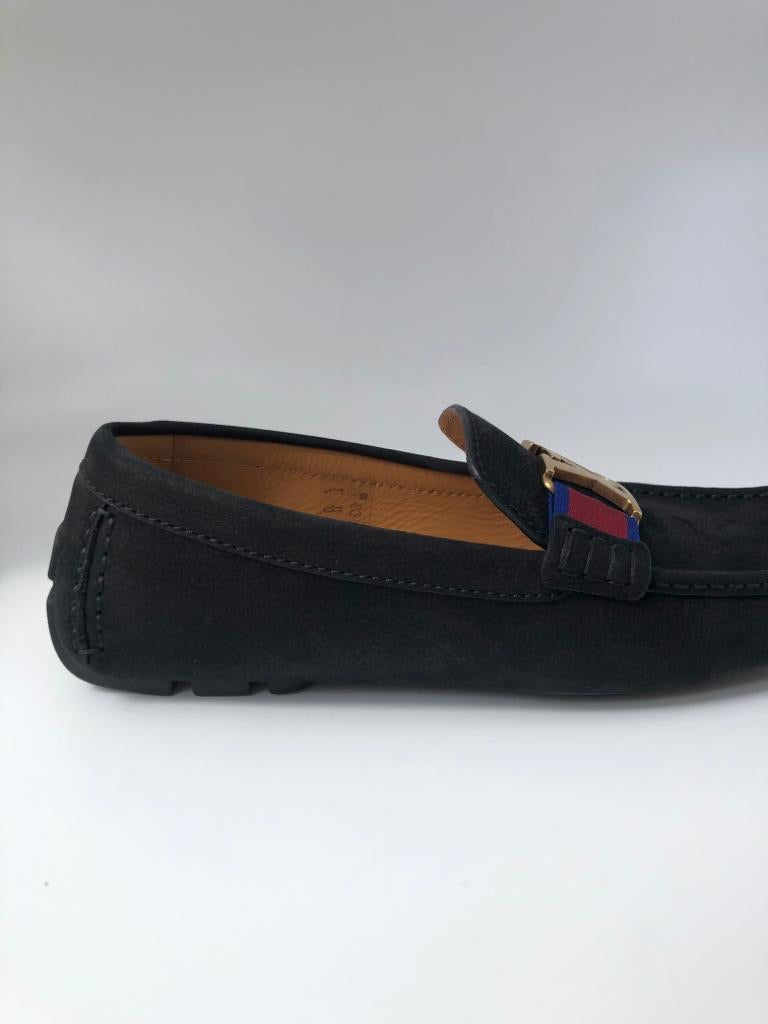 Monte carlo leather flats Louis Vuitton Blue size 44 EU in Leather