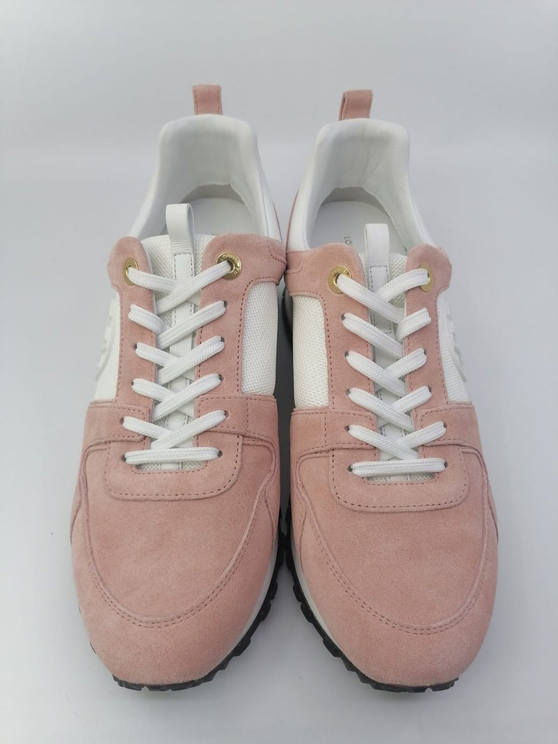 Louis Vuitton Pink/White Mesh And Suede Run Away Low Top Sneakers Size 39.5  at 1stDibs  pink louis vuitton shoes, pink and white louis vuitton shoes, louis  vuitton pink shoes