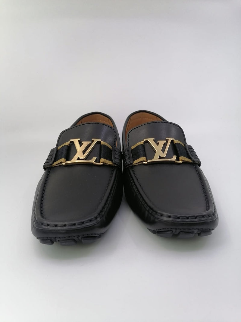 Louis Vuitton® Monte Carlo Moccasin Black. Size 04.5