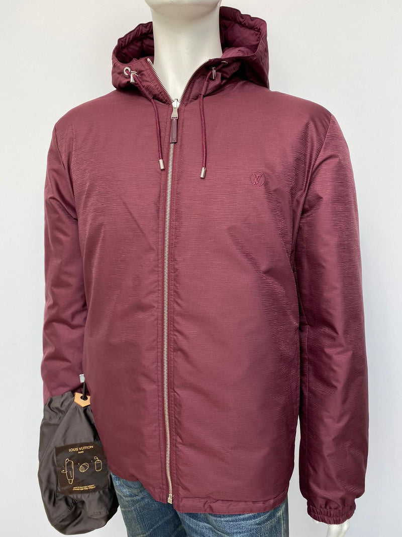 Louis Vuitton Men's Burgundy Reversible Quilted Down Puffer Jacket –  Luxuria & Co.