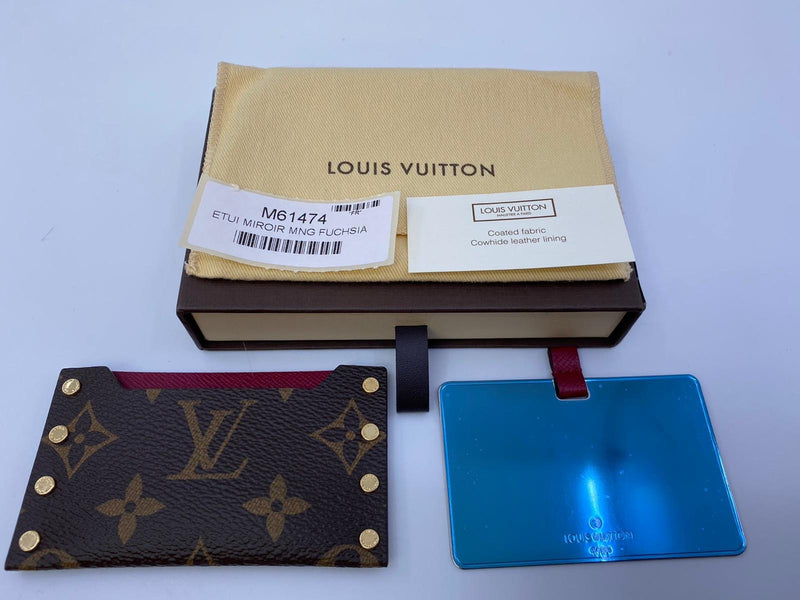 Louis Vuitton Coin Card Holder Fuchsia in Coated Canvas/Cowhide