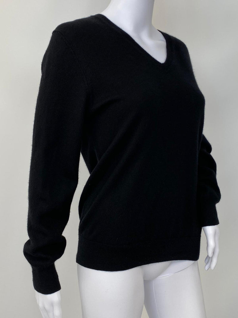 Authentic LOUIS VUITTON SIZE:XS Knitted Sweater Black Cashmere