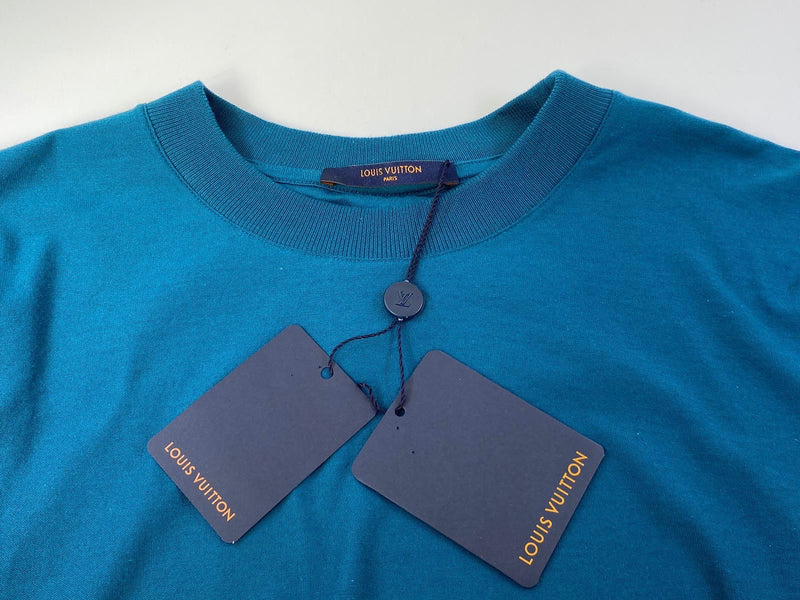 Louis Vuitton Dark Blue Cotton Logo Embroidered Striped Sleeve T Shirt XXL  Louis Vuitton | The Luxury Closet