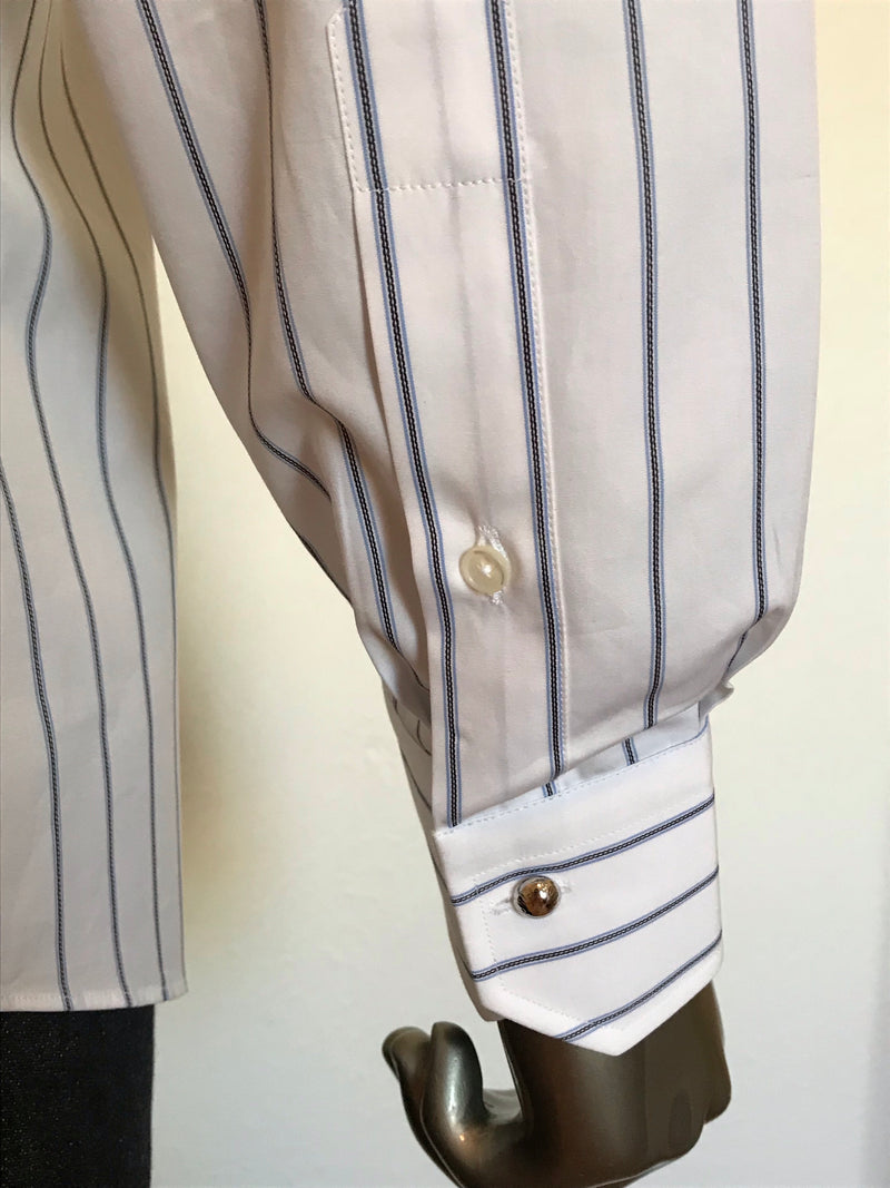 Louis Vuitton Dark Blue Striped Stretch Cotton Polo T-Shirt XXL