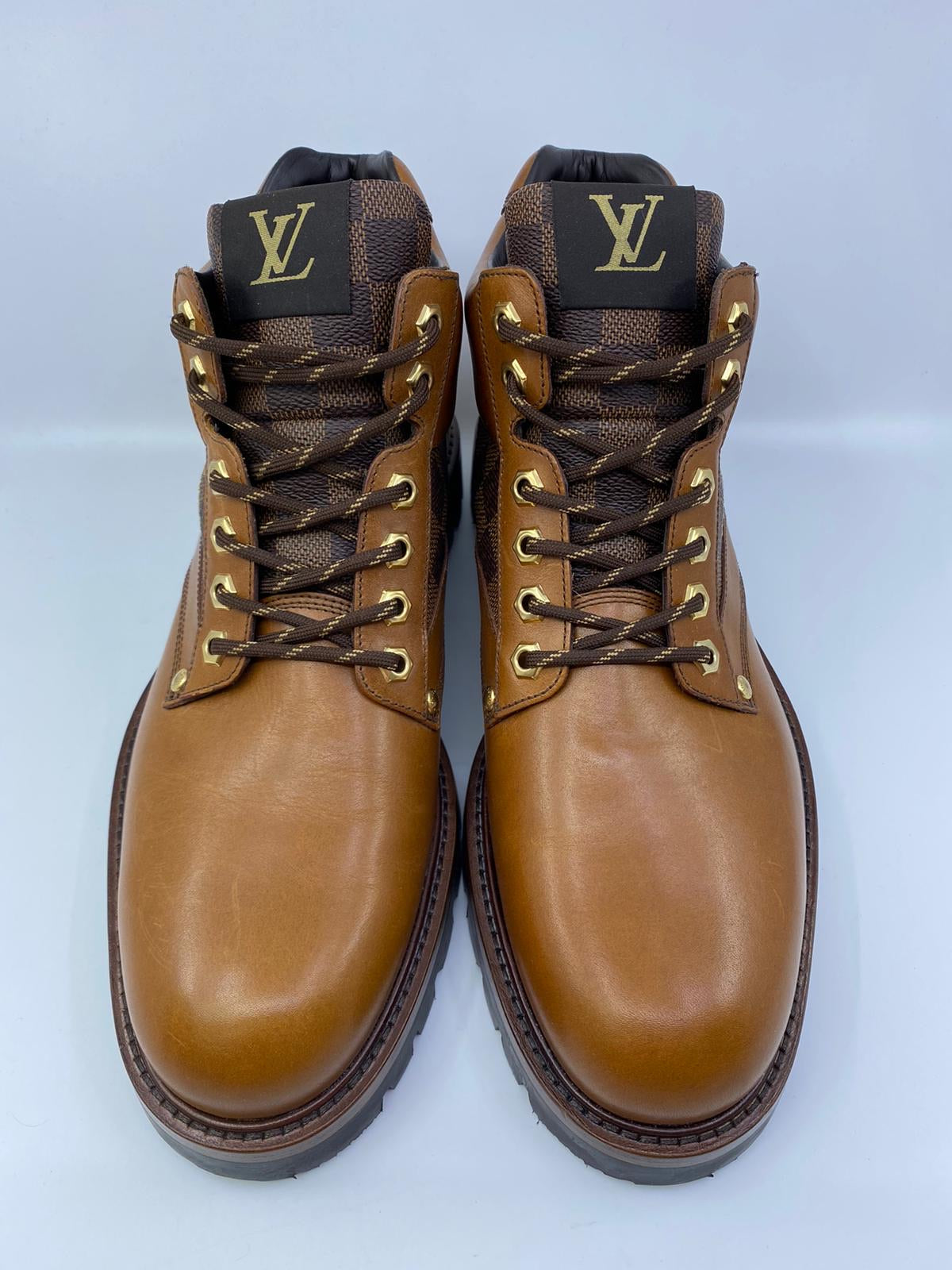 Louis Vuitton Men's Brown Leather Oberkampf Ankle Boot