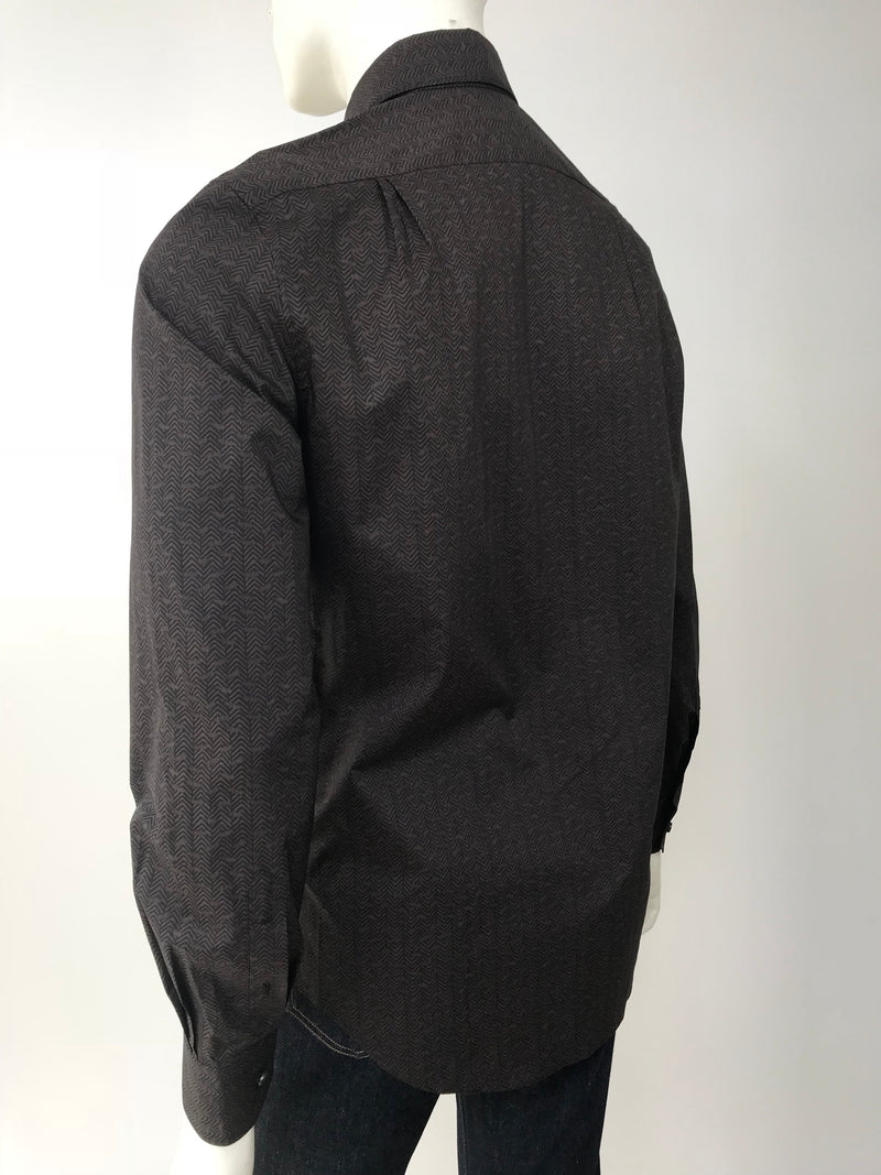 Classic Long Sleeve Button Down Rope Motif Shirt - Luxuria & Co.