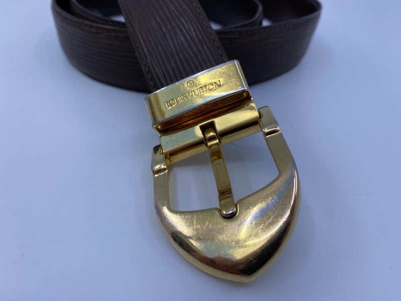 Louis Vuitton Black Epi Leather Ceinture Classic Belt (size 44)