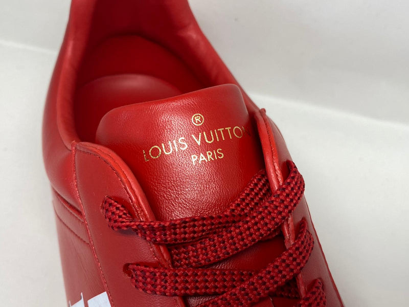 Louis Vuitton Red LV Stripe Luxembourg Trainers – Savonches