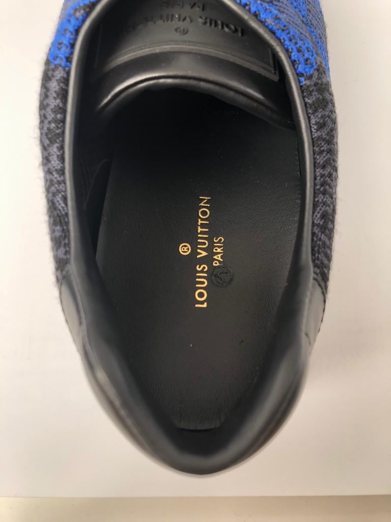 Louis Vuitton Men's Blue & Black Leather Zig Zag Sneaker – Luxuria & Co.