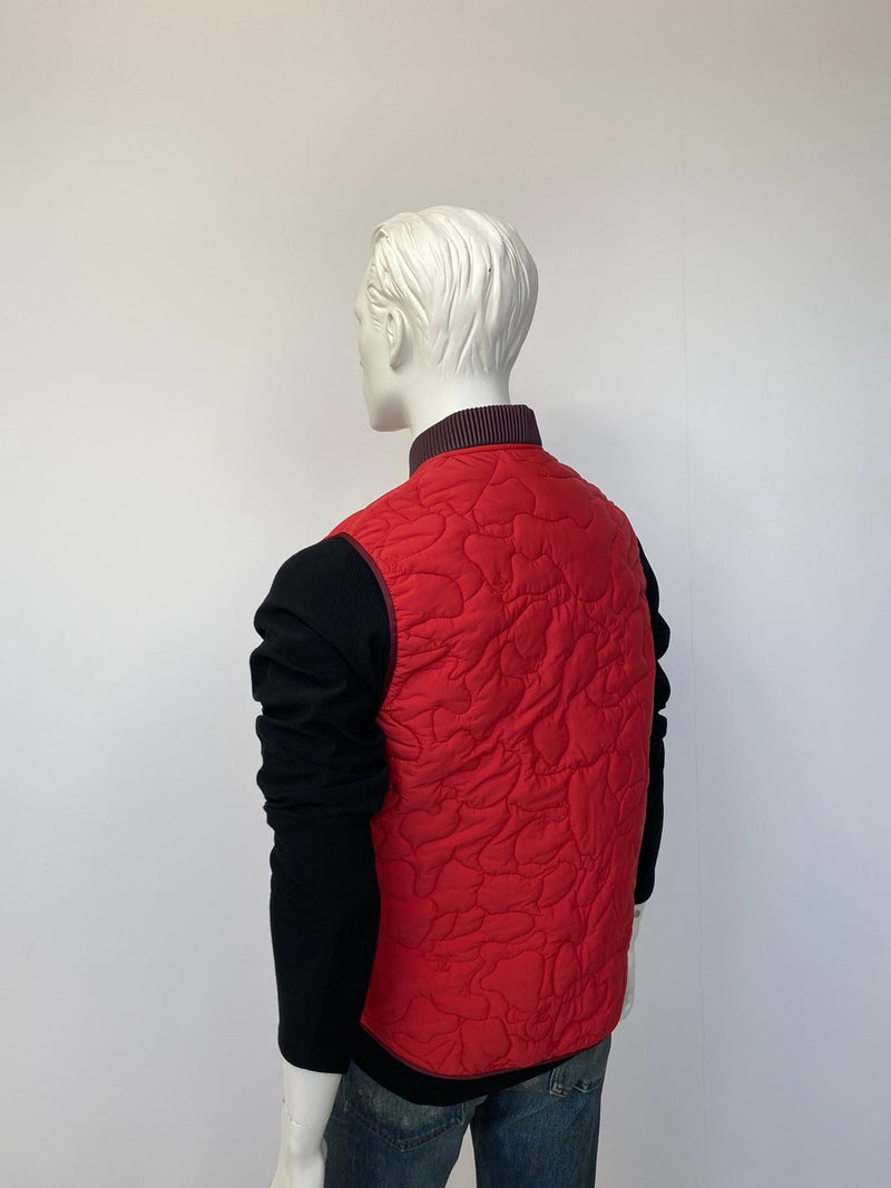 Louis Vuitton Men's Red Polyamide Monogram Camo Printed Vest