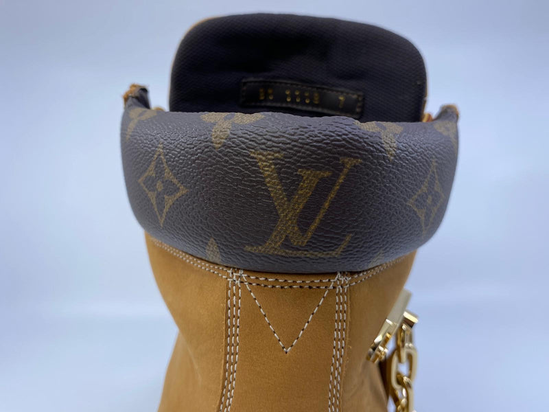 Louis Vuitton Virgil Abloh Creeper Boot With Chain Size US10 EU43 Suede  Calfskin