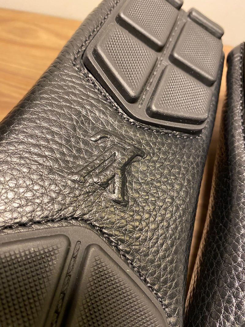 Louis Vuitton Men's Black Leather Racetrack Car Shoe Loafer – Luxuria & Co.