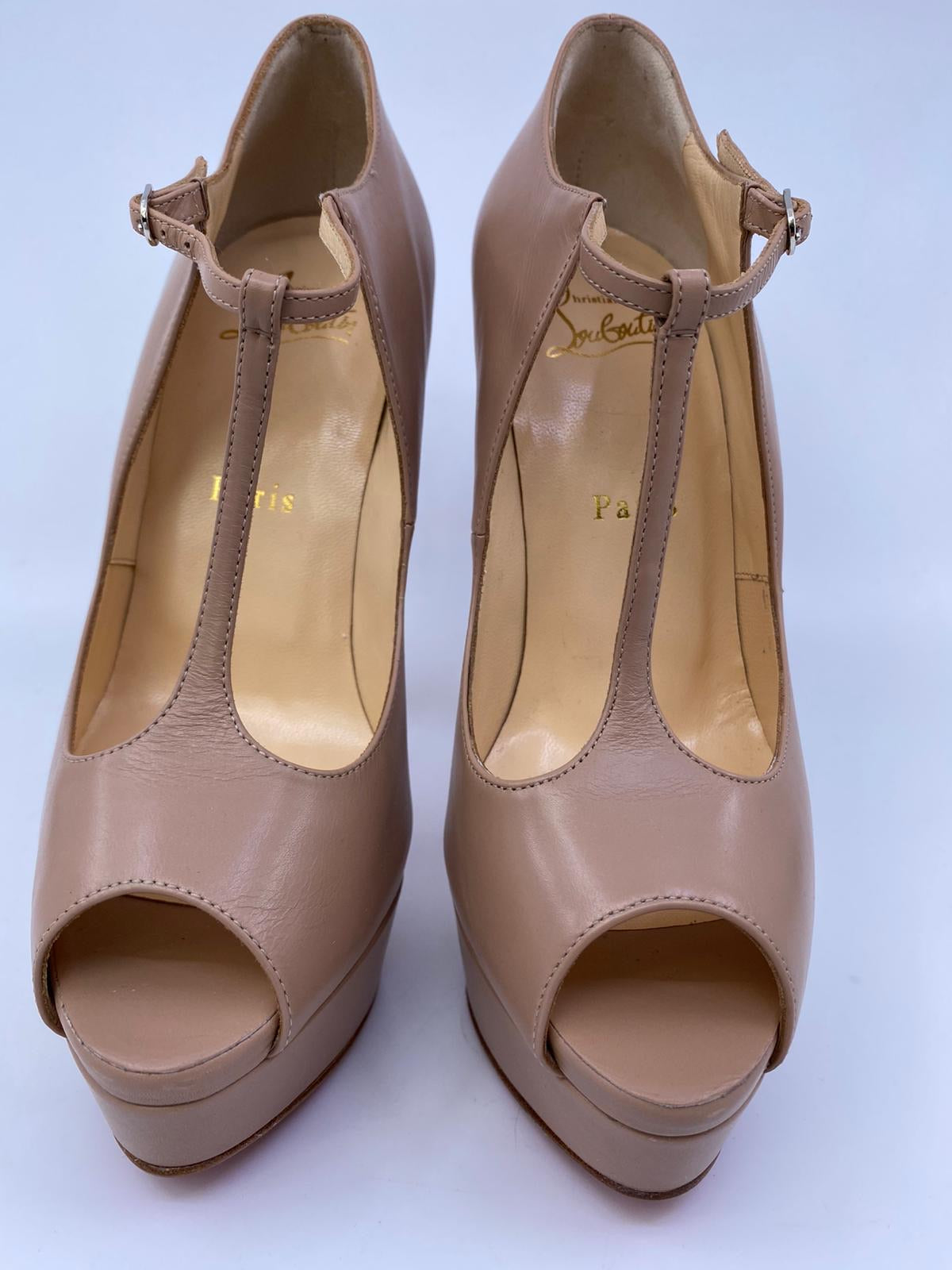 Christian Louboutin ヌードカラーハイヒール★お値下げしました Christian Louboutin | So Kate 120 nude patent pump | Savannahs