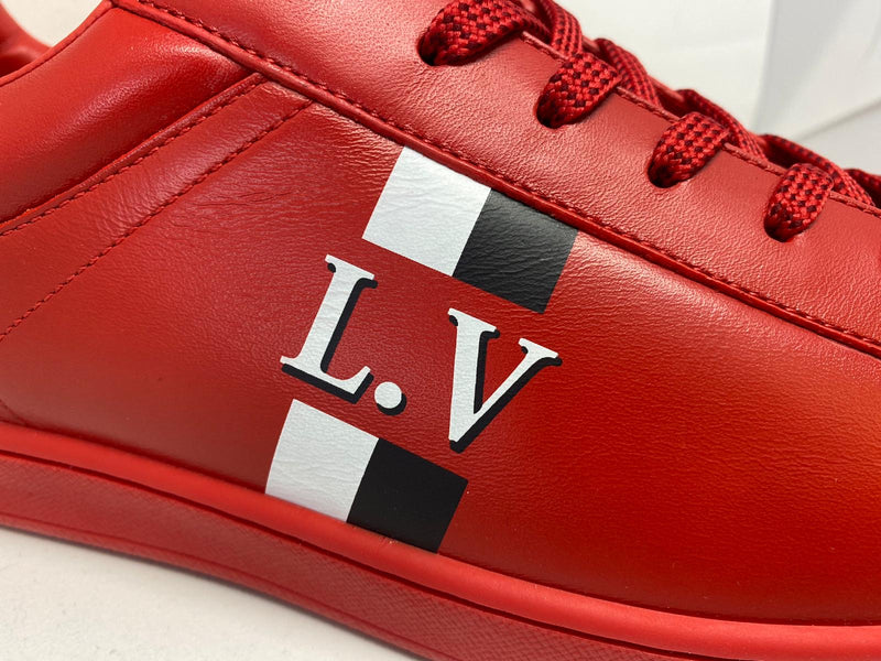 Louis Vuitton Men's Red Leather Luxembourg Sneaker – Luxuria & Co.