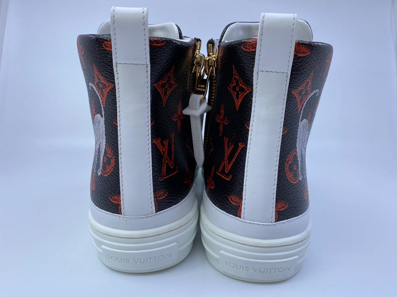 Buy Louis Vuitton Stellar Sneaker Boot LV Size 36 / US Size 6 Monogram Gold  at