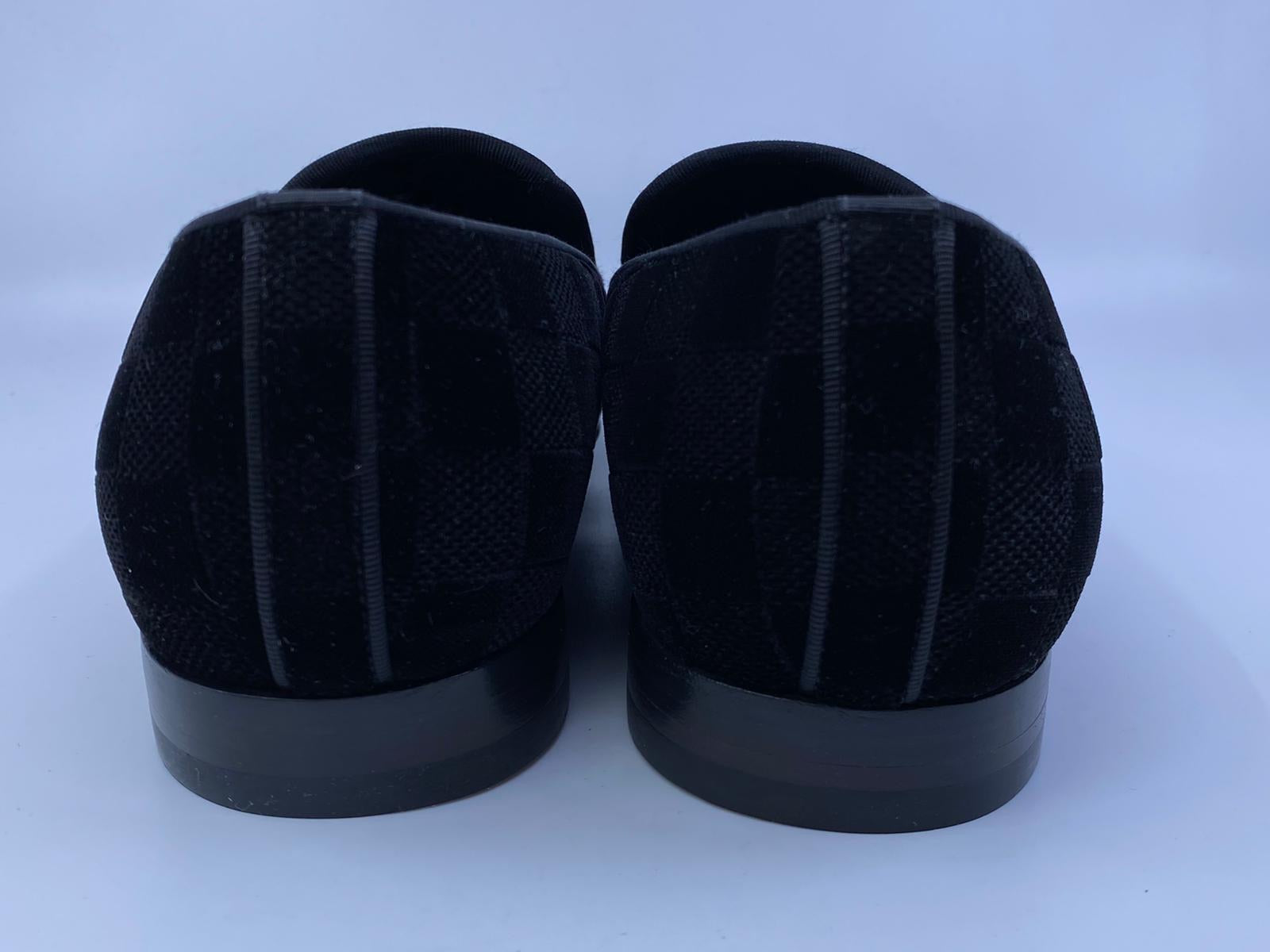 Louis Vuitton Auteuil Velour 6 Black Loafers Opera Shoes Flat Louis Vuitton Men main image 4