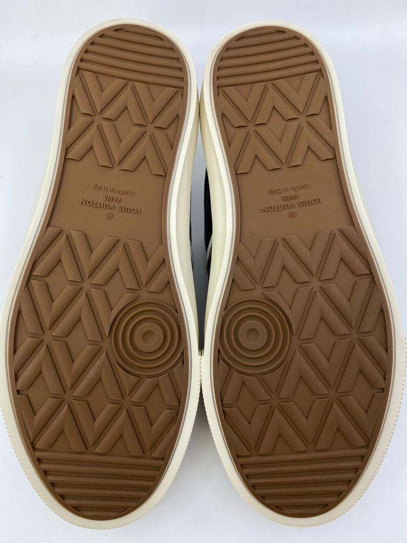 Louis Vuitton Brown Monogram Square Toe Sneakers Size 38.5 Louis