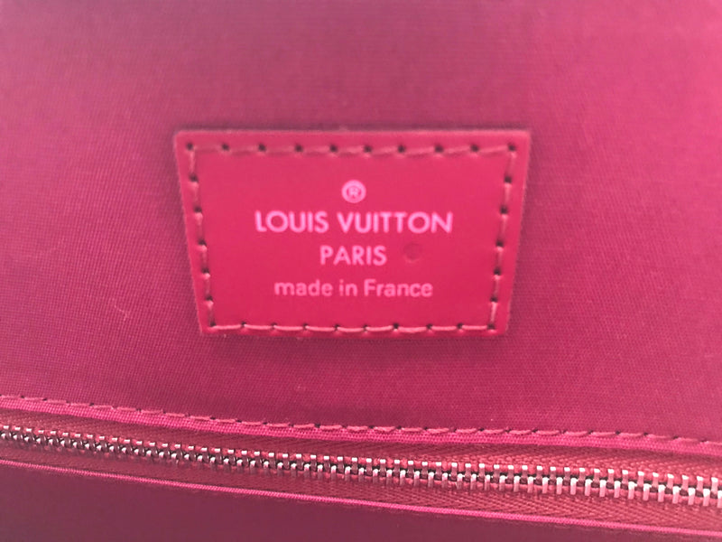 Louis Vuitton Pink Leather Soufflot MM Satchel Louis Vuitton