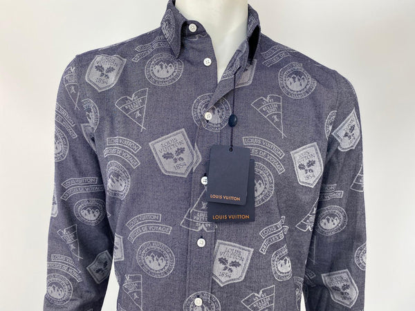 Regular Fit Classic Shirt With Stamps