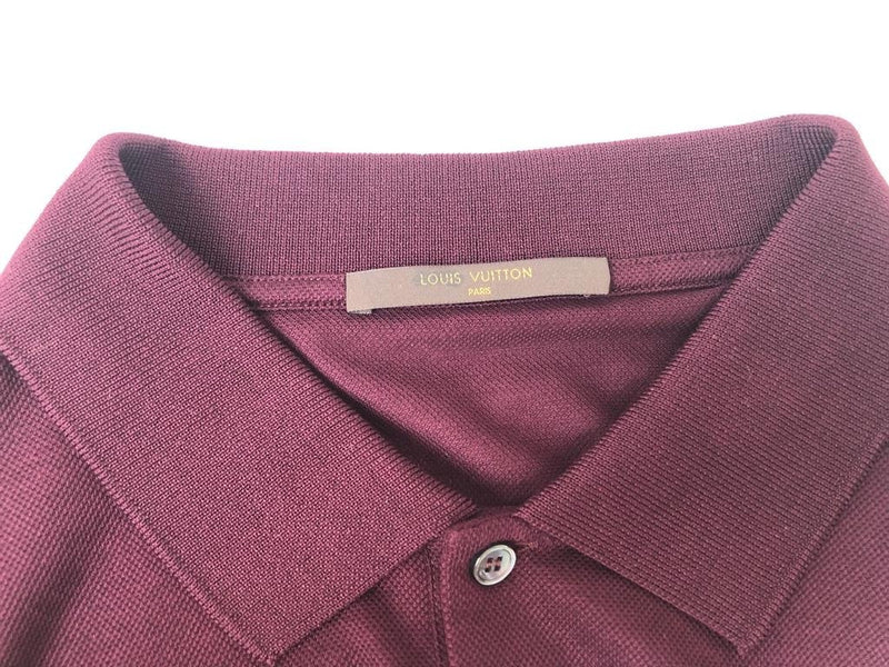 Louis Vuitton Red Cotton Pique Short Sleeve Polo T-Shirt M Louis