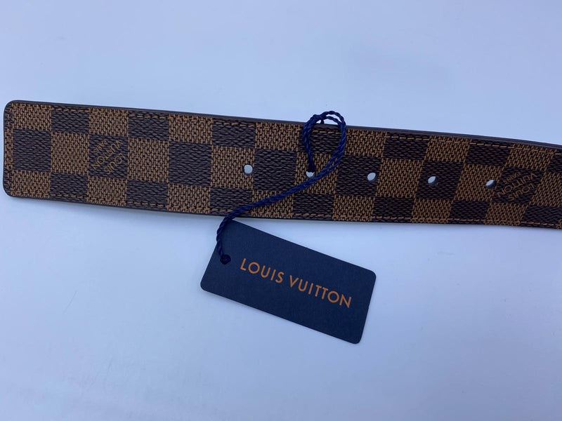 Louis Vuitton Men's Brown Canvas Leather Reversible Damier Ebene Belt  M9154U – Luxuria & Co.
