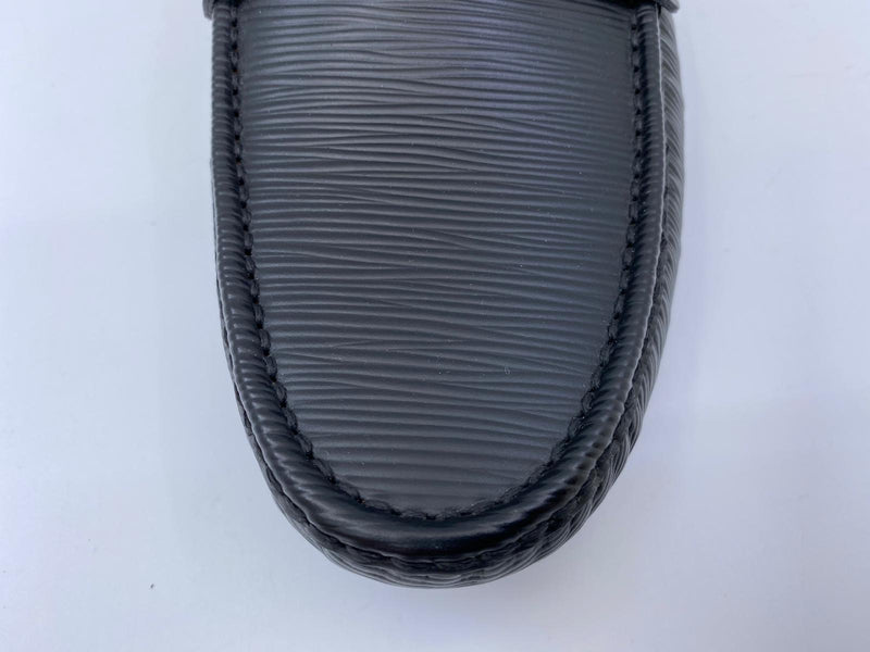 LOUIS VUITTON Black Hockenheim Python Snakeskin Leather Shoes 7 LV 8 US 41  Euro