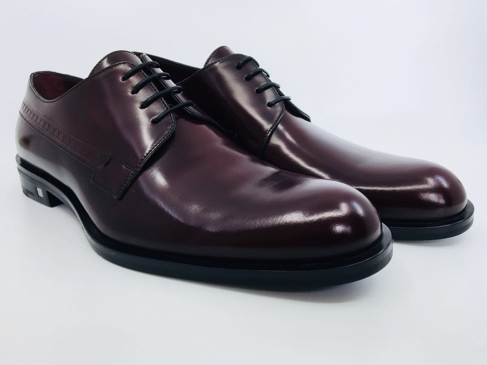 Louis Vuitton Men's Burgundy Leather State Derby Shoe