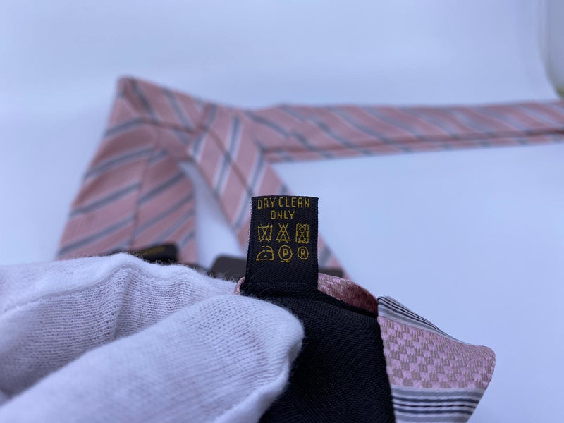 Louis Vuitton Pink Stripe Tie - Vintage Lux