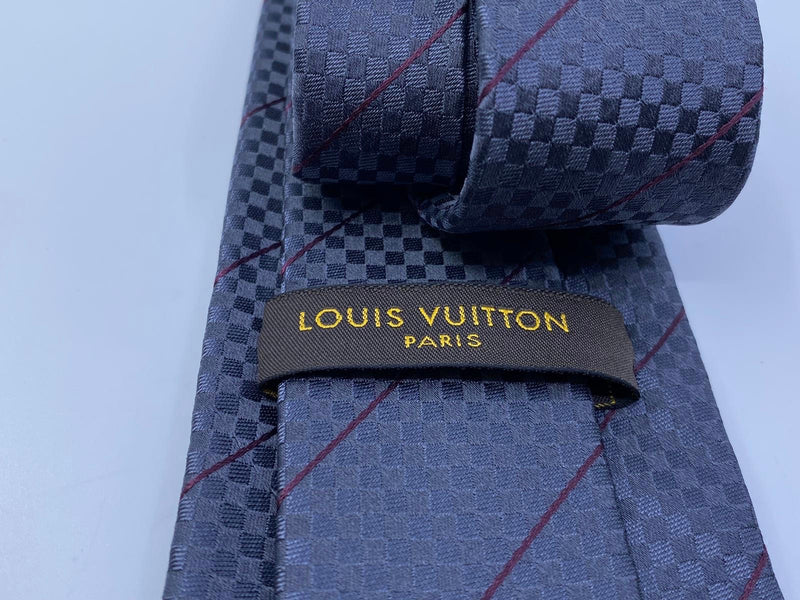 Louis Vuitton Blue Monogram Petit Damier Tie Louis Vuitton