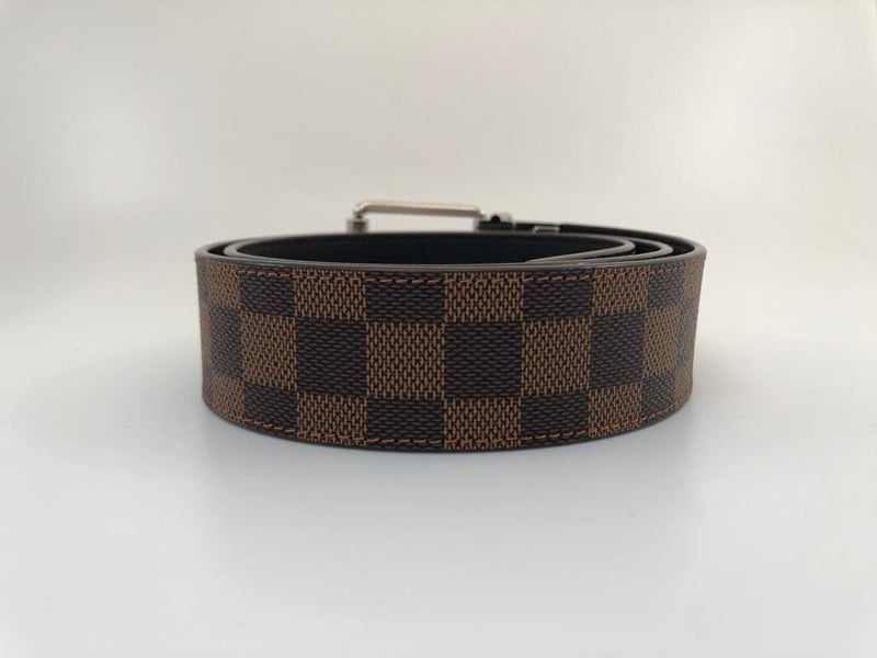 Authentic Louis Vuitton checkered belt (with Louis