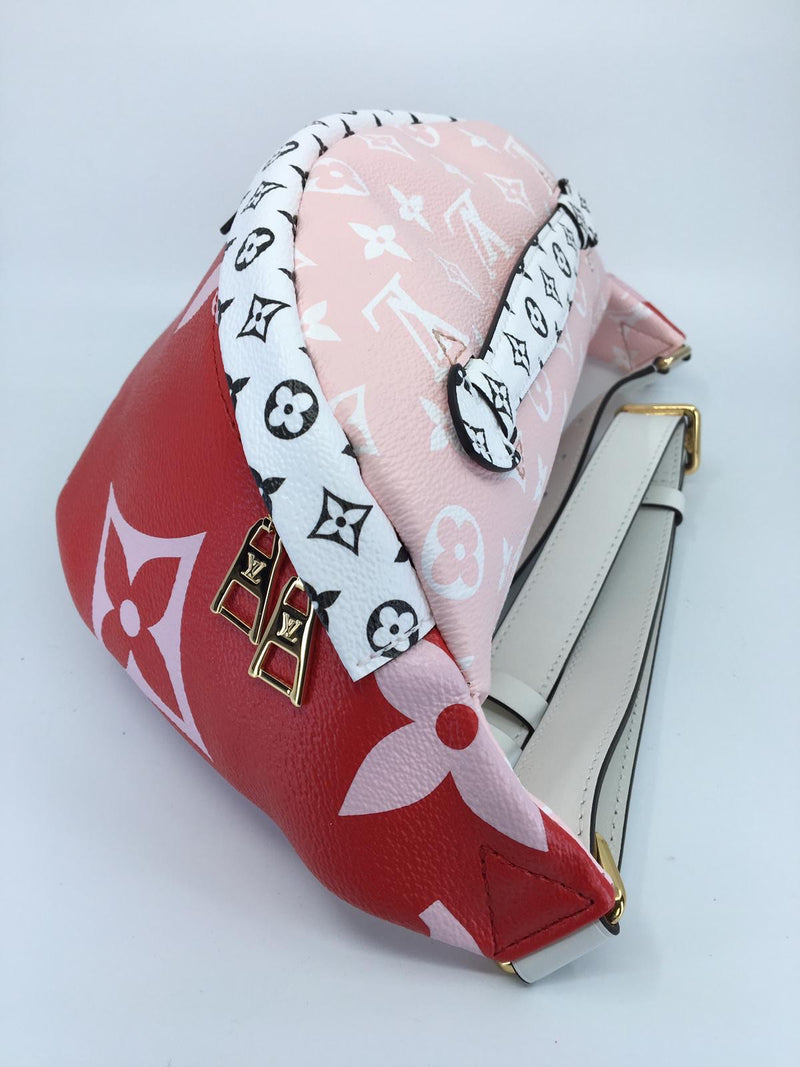 Louis Vuitton 2019 pre-owned Monogram Giant belt bag, Red