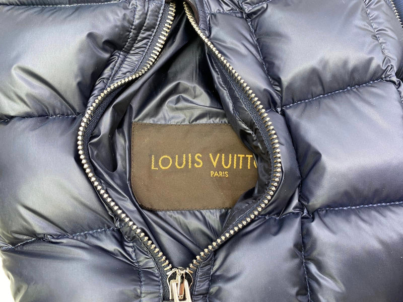 Louis Vuitton silver Reversible Quilted Puffer Jacket