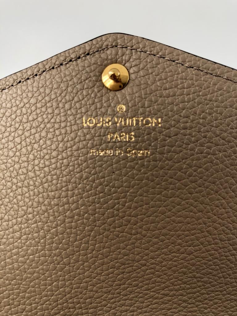 Sarah leather wallet Louis Vuitton Beige in Leather - 29840137