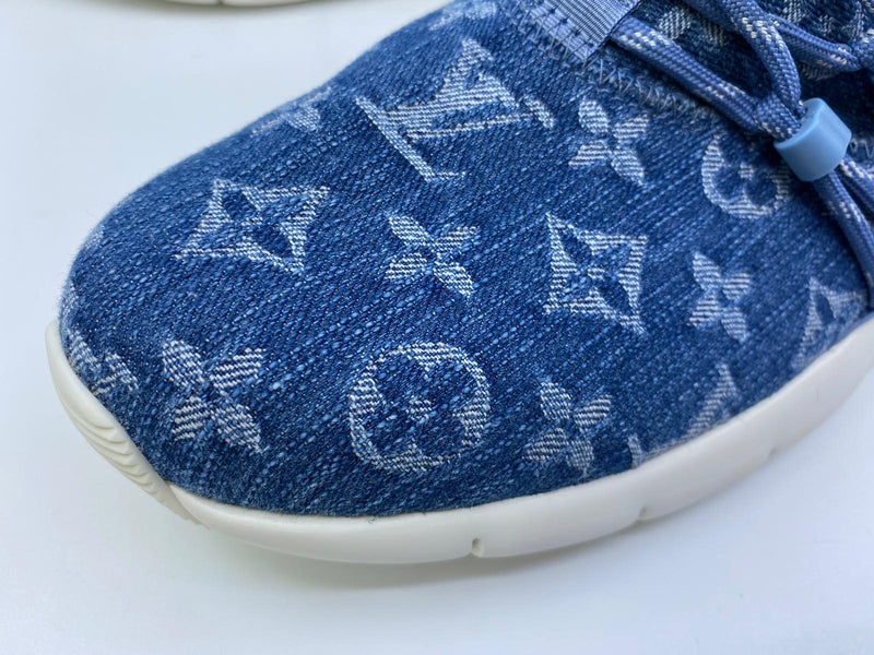 Louis Vuitton Men's Blue Denim Monogram Fastlane Sneaker – Luxuria & Co.