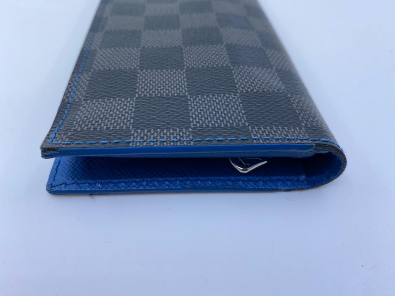 Louis Vuitton Damier Graphite Electric-blue Card Holder