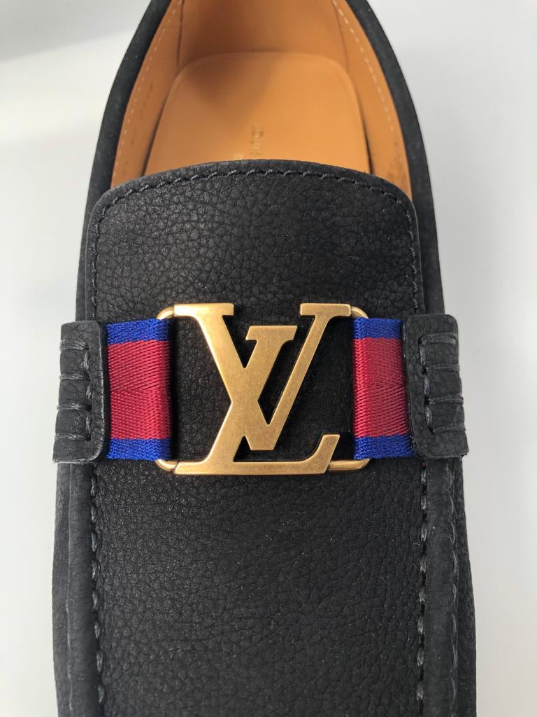Louis Vuitton Blue Leather Monte Carlo Loafers Size 44 Louis Vuitton