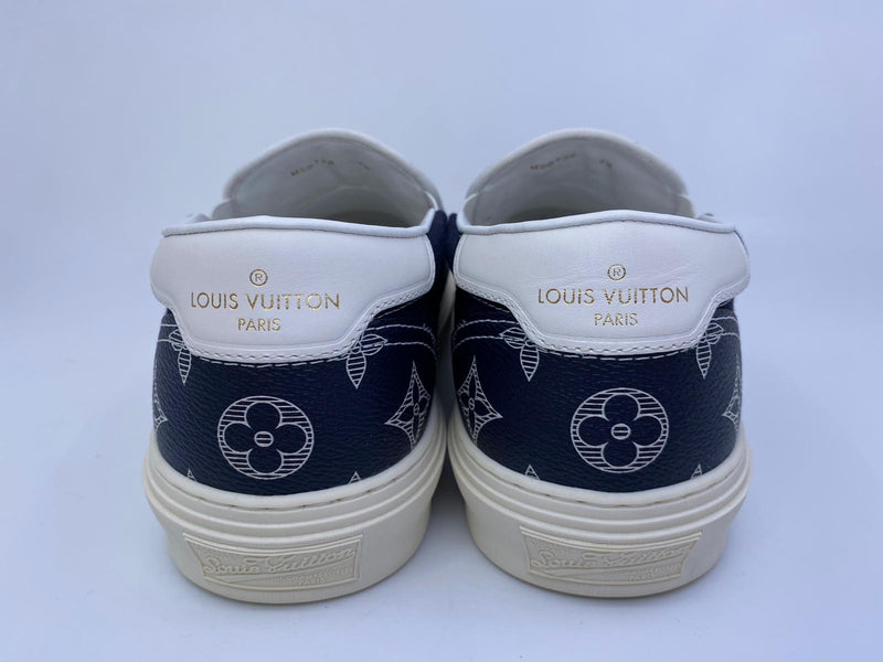 LOUIS VUITTON Monogram Trocadero Sneakers 5 White 348016
