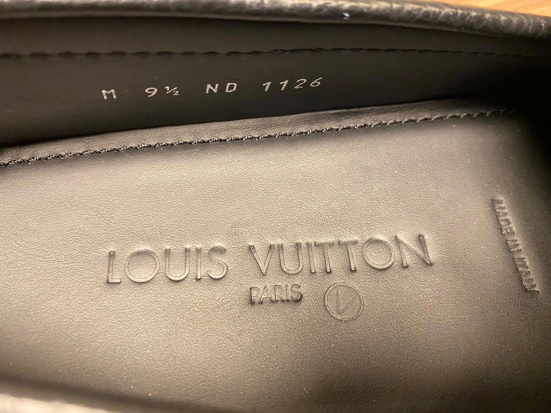 Louis Vuitton Men's Black Leather Arizona Car Shoe Loafer – Luxuria & Co.
