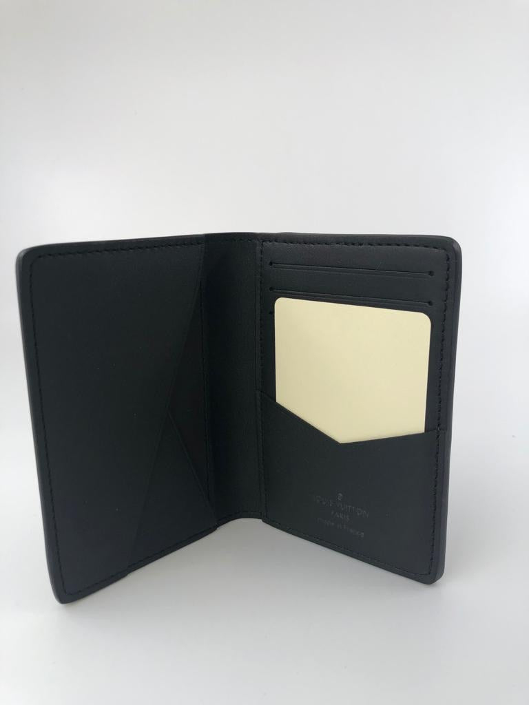 Louis Vuitton Black Damier Infini Leather Pocket Agenda Cover 5lva11617  Wallet, Louis Vuitton