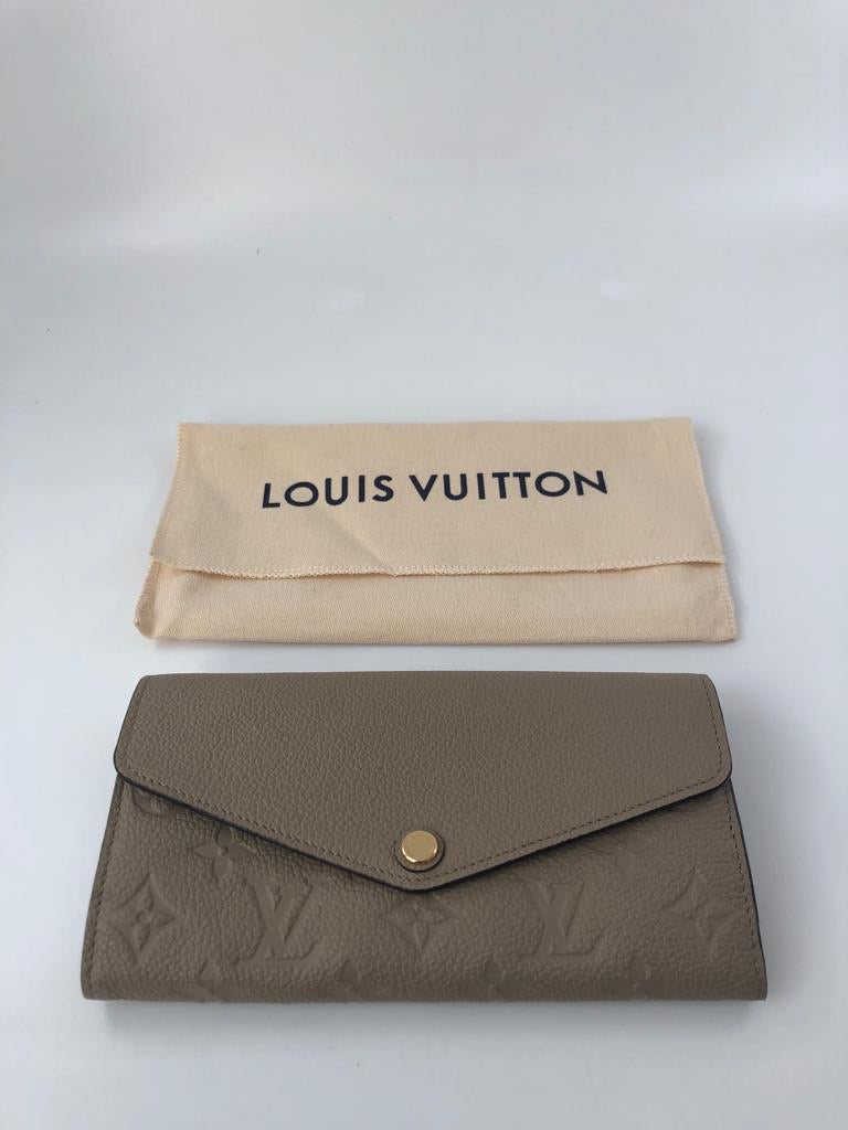 Louis Vuitton Sarah Wallet, Beige, One Size
