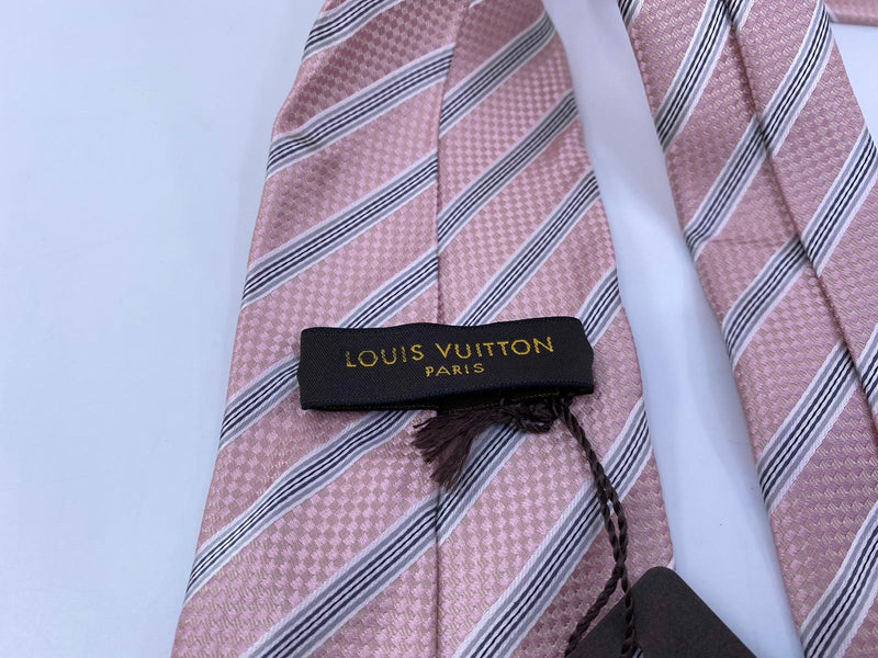 Vintage Louis Vuitton Paris LV Logo Blue Men's Neck Tie 100% Silk