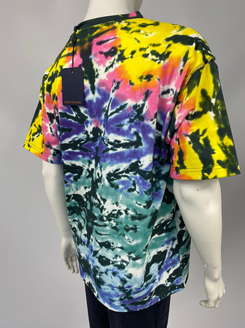 Louis Vuitton 2019 All Over Tie-Dye T-Shirt w/ Tags - Blue T
