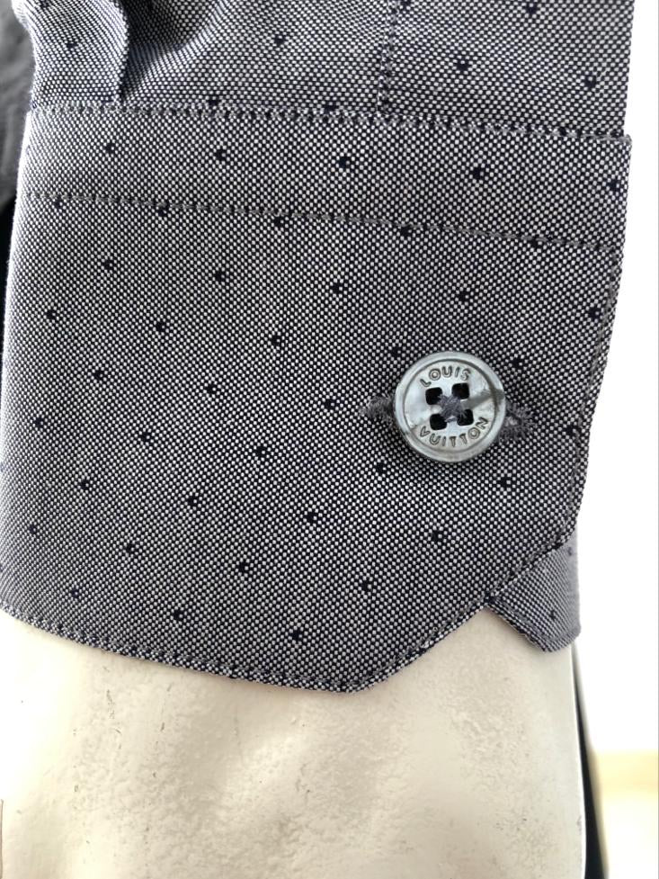 Louis Vuitton Button Down Emblem Shirt - Luxuria & Co.