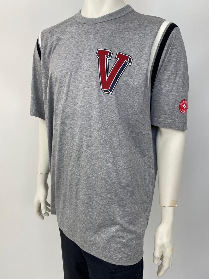 LOUIS VUITTON LOUIS VUITTON T-shirt Short sleeve VCCM09 cotton Gray Used  mens size L VCCM09
