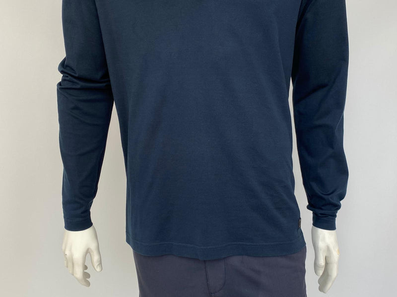 Button Collar Long Sleeve Polo