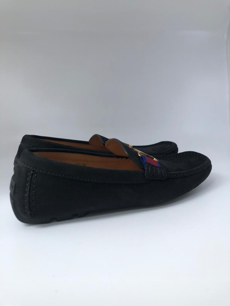 LOUIS VUITTON MOCCASIN SHOES 13 47 MONTE CARLO ANTHRACITE LEATHER SHOES  Dark grey ref.875180 - Joli Closet