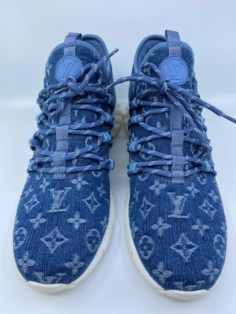 With Strap! LV Trainer Monogram Denim Blue (Review) + ON FOOT