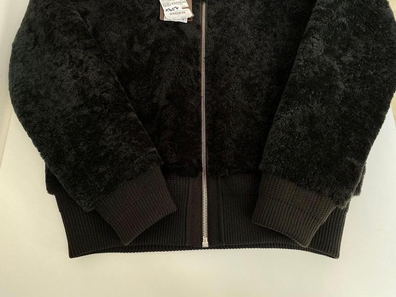 Louis Vuitton Men's Brown Black Shearling Bomber Jacket – Luxuria