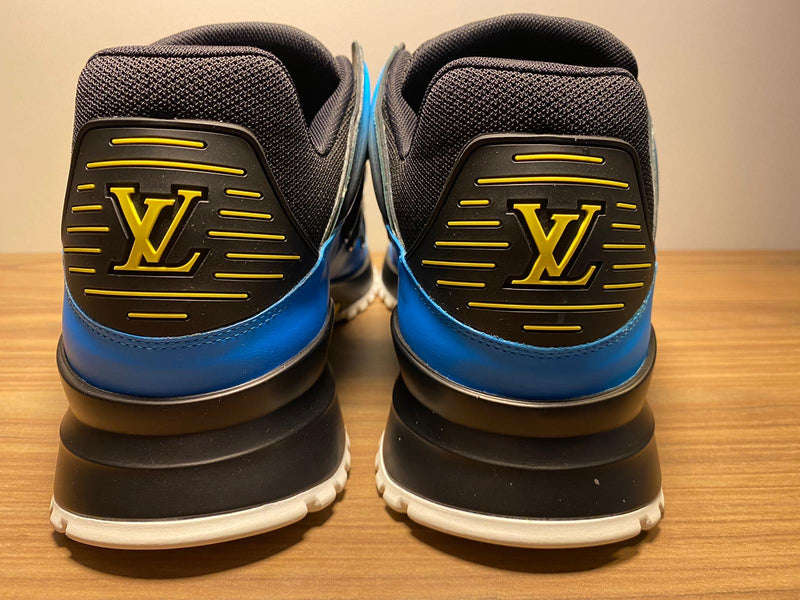 Louis Vuitton Men's Blue & Black Leather Zig Zag Sneaker – Luxuria